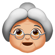 👵🏼 Emoji ältere Frau: mittelhelle Hautfarbe Apple iOS 10.2.