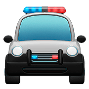🚔 Emoji Vorderansicht Polizeiwagen Apple iOS 10.2.