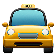 Émoji 🚖 Taxi De Face sur Apple iOS 10.2.