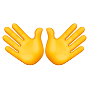 Émoji 👐 Mains Ouvertes sur Apple iOS 10.2.