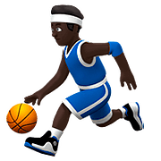 ⛹🏿 Emoji Person mit Ball: dunkle Hautfarbe Apple iOS 10.2.