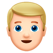 👱🏻 Emoji Persona Adulta Rubia: Tono De Piel Claro en Apple iOS 10.2.