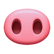 Emoji 🐽 Naso Da Maiale su Apple iOS 10.2.