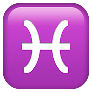 Emoji ♓ Segno Zodiacale Dei Pesci su Apple iOS 10.2.