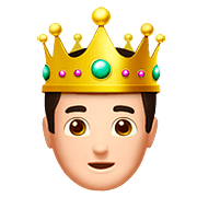 Emoji 🤴🏻 Principe: Carnagione Chiara su Apple iOS 10.2.