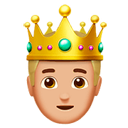 🤴🏼 Emoji Príncipe: Pele Morena Clara na Apple iOS 10.2.