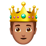 Emoji 🤴🏽 Principe: Carnagione Olivastra su Apple iOS 10.2.