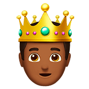 🤴🏾 Emoji Príncipe: Tono De Piel Oscuro Medio en Apple iOS 10.2.