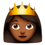 👸🏾 Emoji Princesa: Pele Morena Escura na Apple iOS 10.2.