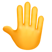 Emoji 🤚 Dorso Mano Alzata su Apple iOS 10.2.