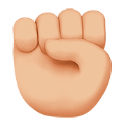 ✊🏼 Emoji erhobene Faust: mittelhelle Hautfarbe Apple iOS 10.2.
