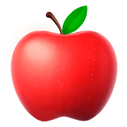 Émoji 🍎 Pomme Rouge sur Apple iOS 10.2.