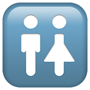 Émoji 🚻 Panneau Toilettes sur Apple iOS 10.2.