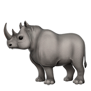 Émoji 🦏 Rhinocéros sur Apple iOS 10.2.