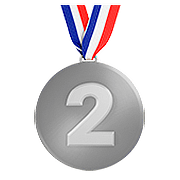 Emoji 🥈 Medaglia D’argento su Apple iOS 10.2.