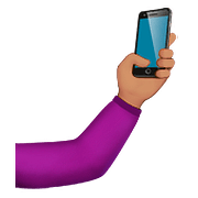 Emoji 🤳🏽 Selfie: Carnagione Olivastra su Apple iOS 10.2.