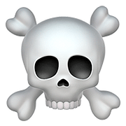 ☠️ Emoji Totenkopf mit gekreuzten Knochen Apple iOS 10.2.