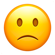🙁 Emoji Rosto Meio Triste na Apple iOS 10.2.