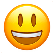 😃 Emoji grinsendes Gesicht mit großen Augen Apple iOS 10.2.