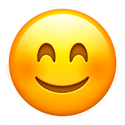 Emoji 😊 Faccina Con Occhi Sorridenti su Apple iOS 10.2.