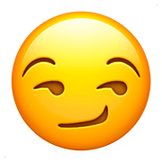 Emoji 😏 Faccina Con Sorrisetto su Apple iOS 10.2.