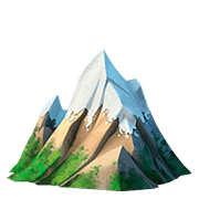 Émoji 🏔️ Montagne Enneigée sur Apple iOS 10.2.