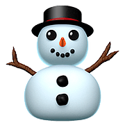 ⛄ Emoji Boneco De Neve Sem Neve na Apple iOS 10.2.