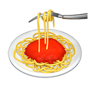 Émoji 🍝 Spaghetti sur Apple iOS 10.2.