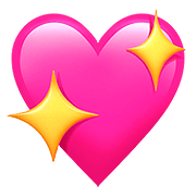 Emoji 💖 Cuore Che Luccica su Apple iOS 10.2.