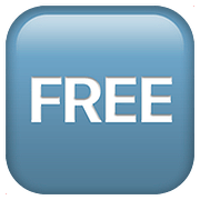 Emoji 🆓 Pulsante FREE su Apple iOS 10.2.