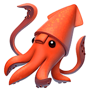 Emoji 🦑 Calamaro su Apple iOS 10.2.