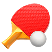 Emoji 🏓 Ping Pong su Apple iOS 10.2.