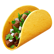 Émoji 🌮 Taco sur Apple iOS 10.2.