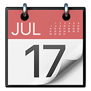 Emoji 📆 Calendario A Strappo su Apple iOS 10.2.