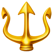 🔱 Emoji Emblema De Tridente en Apple iOS 10.2.