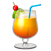 Emoji 🍹 Cocktail Tropicale su Apple iOS 10.2.