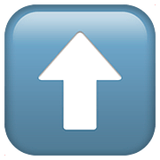 Emoji ⬆️ Freccia Rivolta Verso L’alto su Apple iOS 10.2.