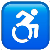 Emoji ♿ Simbolo Della Disabilità su Apple iOS 10.2.