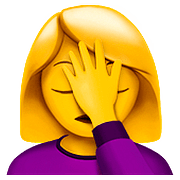 Emoji 🤦‍♀️ Donna Esasperata su Apple iOS 10.2.