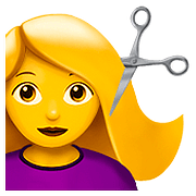 💇‍♀️ Emoji Frau beim Haareschneiden Apple iOS 10.2.