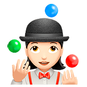 Emoji 🤹🏻‍♀️ Giocoliere Donna: Carnagione Chiara su Apple iOS 10.2.