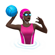 🤽🏿‍♀️ Emoji Mujer Jugando Al Waterpolo: Tono De Piel Oscuro en Apple iOS 10.2.