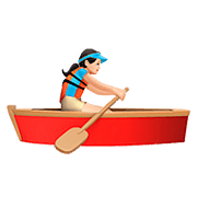 Emoji 🚣🏻‍♀️ Donna In Barca A Remi: Carnagione Chiara su Apple iOS 10.2.
