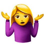 🤷‍♀️ Emoji Mujer Encogida De Hombros en Apple iOS 10.2.