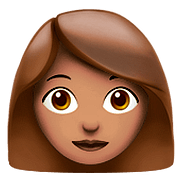👩🏽 Emoji Frau: mittlere Hautfarbe Apple iOS 10.2.