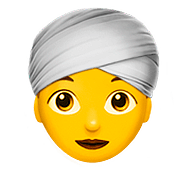 👳‍♀️ Emoji Frau mit Turban Apple iOS 10.2.
