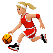 Émoji ⛹🏼‍♀️ Femme Avec Ballon : Peau Moyennement Claire sur Apple iOS 10.2.