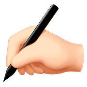 ✍🏻 Emoji Escrevendo à Mão: Pele Clara na Apple iOS 10.2.