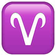 Emoji ♈ Segno Zodiacale Dell’Ariete su Apple iOS 10.3.