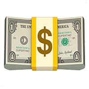 Émoji 💵 Billet En Dollars sur Apple iOS 10.3.